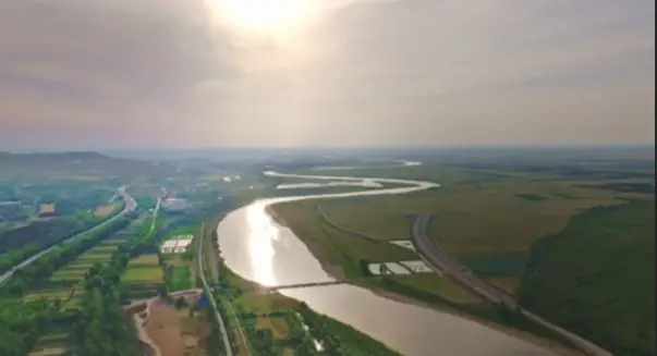 大荔县三河口上，看河山大气雄浑如诗如画